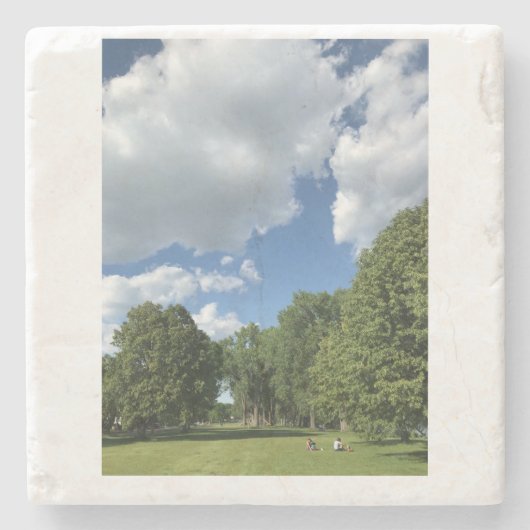 WI Katoenbossen in Summer Stone Onderzetter (Voorkant)