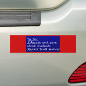 WI-leraar om lijst te doen Bumpersticker (Op auto)
