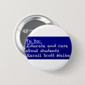 WI-leraar om lijst te doen Ronde Button 5,7 Cm (Voorkant /achterkant)