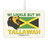 WI LIKKLE MAAR WI TALLAWAH Jamaica Luchtverfrisser (Achterkant)