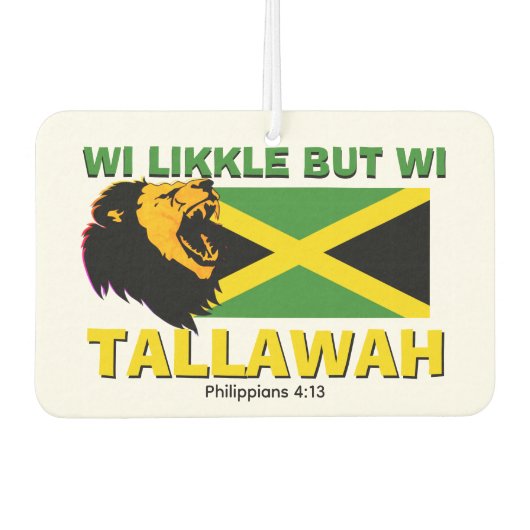 WI LIKKLE MAAR WI TALLAWAH Jamaica Luchtverfrisser (Voorkant)