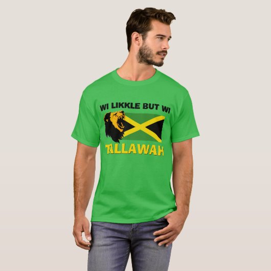 WI LIKKLE MAAR WI TALLAWAH Jamaica T-shirt (Voorkant volledig)