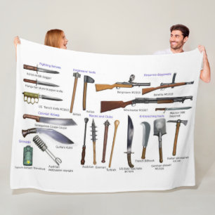 WI MILITAIRE UITRUSTING VAN VERSCHILLENDE LANDEN FLEECE DEKEN