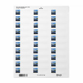 WI River Reflections Return Address Label (Full Sheet)