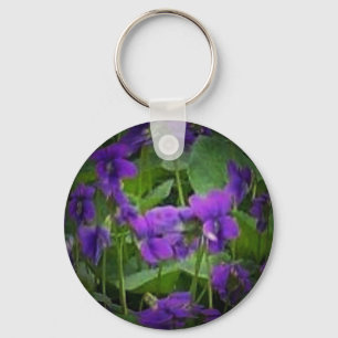 WI Sleutelhanger met houtwout Violet Spotlight