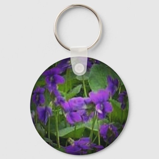 WI Sleutelhanger met houtwout Violet Spotlight (Voorkant)