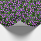 WI State Flower Wood Violet Mosaic Patroon Cadeaupapier (Hoek)