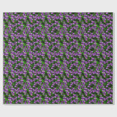 WI State Flower Wood Violet Mosaic Patroon Cadeaupapier (Vlak)