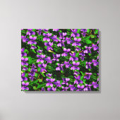 WI State Flower Wood Violet Mosaic Patroon Canvas Afdruk (Voorkant)