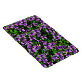 WI State Flower Wood Violet Mosaic Patroon Magneet (Rechterzijde)