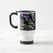 WI State Flower Wood Violet Mosaic Patroon Reisbeker (Links)