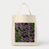 WI State Flower Wood Violet Mosaic Tote Bag (Voorkant)