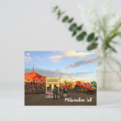 WI van Millwaukee van de Staat van Wisconsin Briefkaart (Staand voorkant)