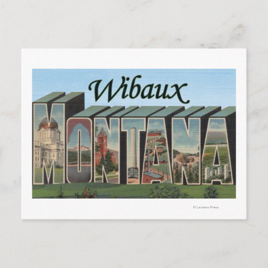 Wibaux, Montana Briefkaart (Voorkant)