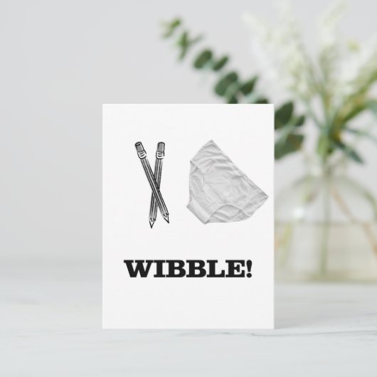 Wibble Briefkaart (Staand voorkant)