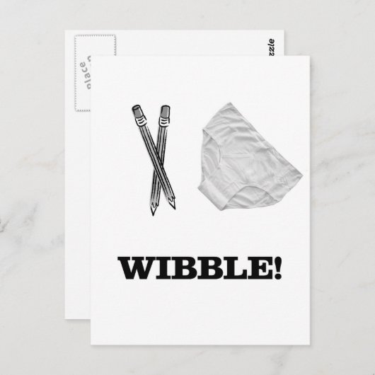 Wibble Briefkaart (Voorkant / Achterkant)