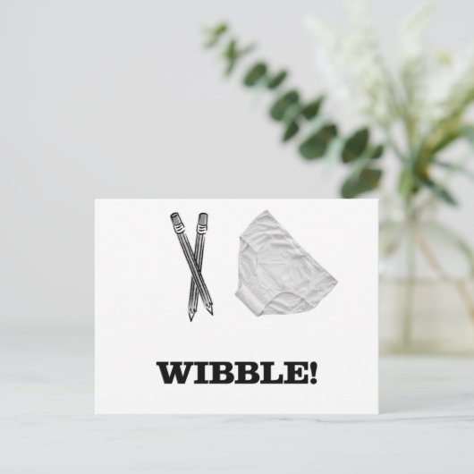 Wibble Briefkaart (Staand voorkant)