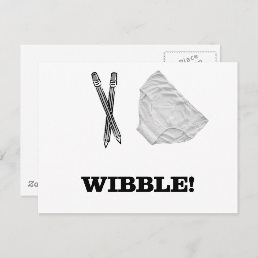 Wibble Briefkaart (Voorkant / Achterkant)