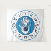 Wicca Astrology Wandkleed (Voorkant (horizontaal))