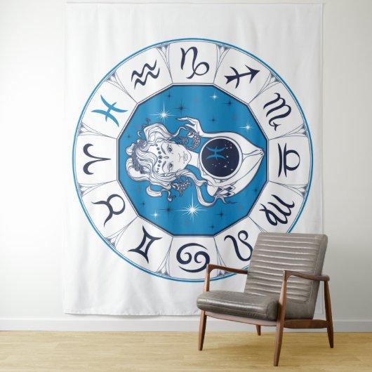 Wicca Astrology Wandkleed (In situ)