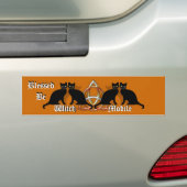 Wicca Blessed Be Witch-Mobile Car Bumpersticker (Op auto)