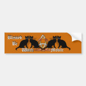 Wicca Blessed Be Witch-Mobile Car Bumpersticker (Voorkant)