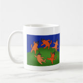 Wicca Cat Dancing Grappige Matisse dace Parodie Wi Koffiemok (Links)