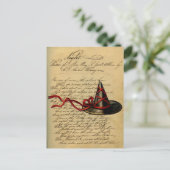 Wicca Chic Witch Pet Night Rhyme Briefkaart (Staand voorkant)