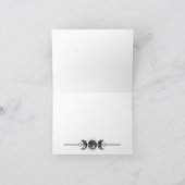 Wicca dank u merkt hemelse Handfasting heidens op Bedankkaart (Binnen)