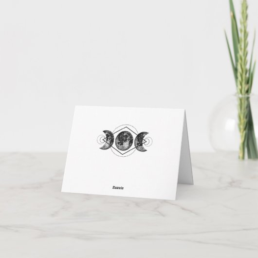 Wicca dank u merkt hemelse Handfasting heidens op Bedankkaart (Achterkant)