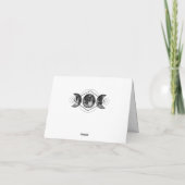 Wicca Dankbetuigingkaarten Celestiaal Handfasting  Bedankkaart (Achterkant)