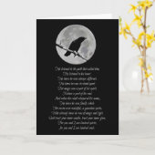 Wicca Geïnspireerd Happy Birthday Poem Raven en Mo Kaart (Gele Bloem)