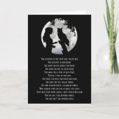 Wicca Geïnspireerde verjaardag met gedicht-meisje- Kaart (Voorkant)