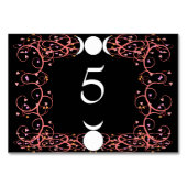 Wicca God & Godin Handfasting Genoemd Tafel Kaart (Voorkant)