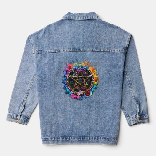 Wicca Godin Denim Jean Jacket (Achterkant)