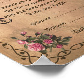 WICCA-HANDFASERTIFICAAT — Parchment Poster (Hoek)