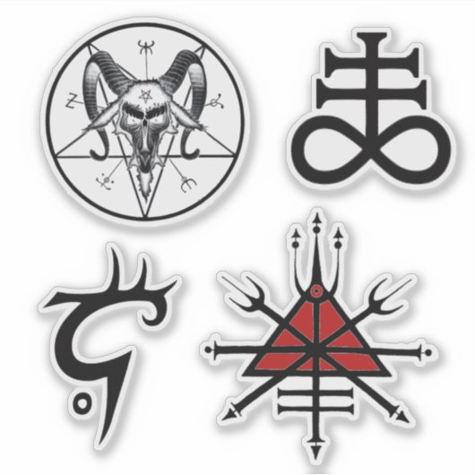 Wicca hekserij alchemie donkere krachten sticker (Voorkant)