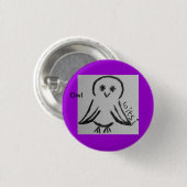 wicca kids owl ronde button 3,2 cm (Voorkant /achterkant)