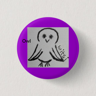 wicca kids owl ronde button 3,2 cm