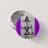 wicca kind ronde button 3,2 cm (Voorkant /achterkant)