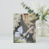 Wicca Mixed Media Collage Briefkaart (Staand voorkant)