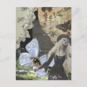 Wicca Mixed Media Collage Briefkaart (Voorkant)
