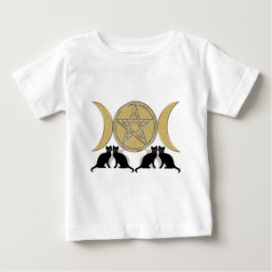 Wicca Pagan Triple Goddess Pentagram Cats