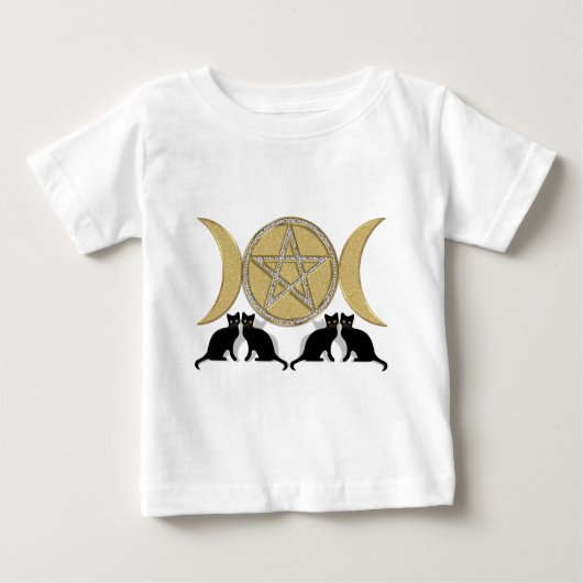 Wicca Pagan Triple Goddess Pentagram Cats (Voorkant)