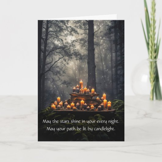 Wicca Pagan was de inspiratiebron voor een mystiek Kaart (Voorkant)