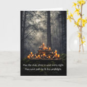 Wicca Pagan was de inspiratiebron voor een mystiek Kaart (Gele Bloem)