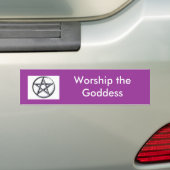wicca-pentacle3: Vergoeden van de godin Bumpersticker (Op auto)