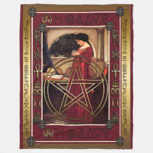 Wicca Pentacle Fleece Deken
