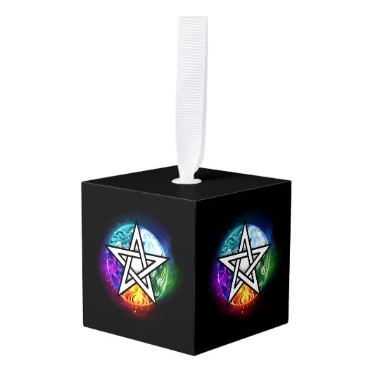 Wicca pentagram decoratie (Voorkant hoekig)