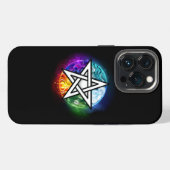 Wicca pentagram iPhone hoesje (Achterkant horizontaal)